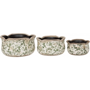 Round Scallop Set of 3 GR