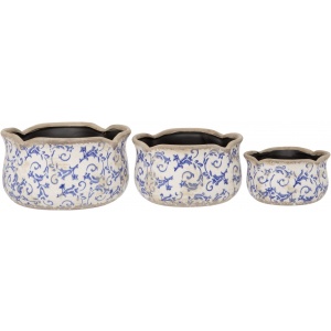 Round Scallop Set of 3 BL