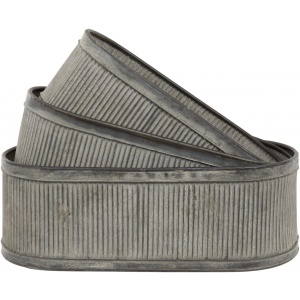 Ribbed Planters Set of 3