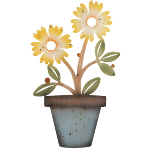 Flowerpot Plaque