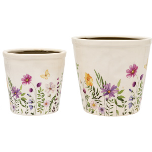 Meadow Bordo Pots Set of 2