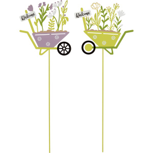 Welcome Wheelbarrow Set of 2