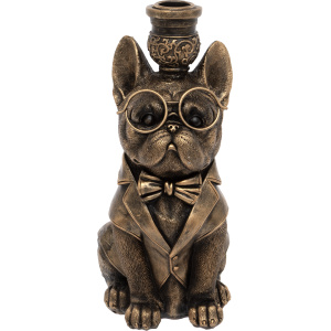 Prof. Frenchie Candleholder
